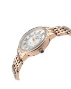 Montre Astor II Femme Quartz en Acier & Diamants 0.024 ct rose dorée