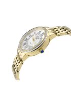 Montre Astor II Femme Quartz en Acier & Diamants 0.024 ct dorée