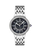 Montre Astor II Femme Quartz en Acier & Diamants 0.024 ct argentée