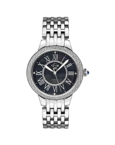 Montre Astor II Femme Quartz en Acier & Diamants 0.024 ct argentée