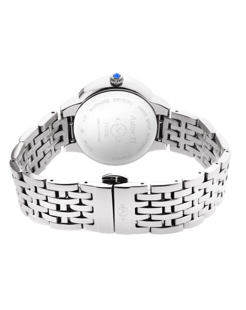 Reloj Astor II de cuarzo para mujer en acero y diamantes, plata de 0,024 quilates