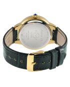 Montre Astor II Femme Quartz en Cuir & Diamants 0.024 ct verte