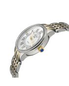 Reloj Astor II de cuarzo para mujer en acero y diamantes de 0,024 quilates en plata y oro