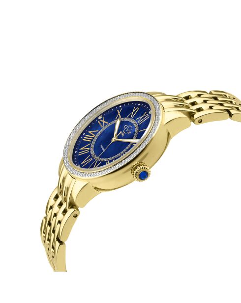 Montre Astor II Femme Quartz en Acier & Diamants 0.024 ct dorée