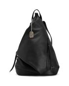 Zwarte leren rugzak Aureliana - 42x55x16 cm