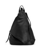 Zwarte leren rugzak Aureliana - 42x55x16 cm