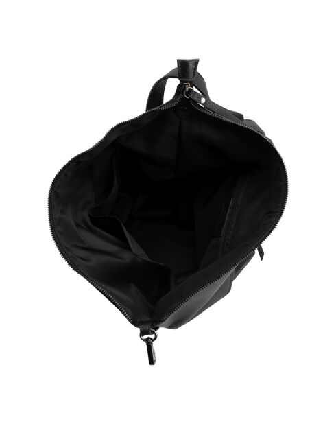 Zwarte leren rugzak Aureliana - 42x55x16 cm