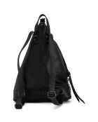 Zwarte leren rugzak Aureliana - 42x55x16 cm