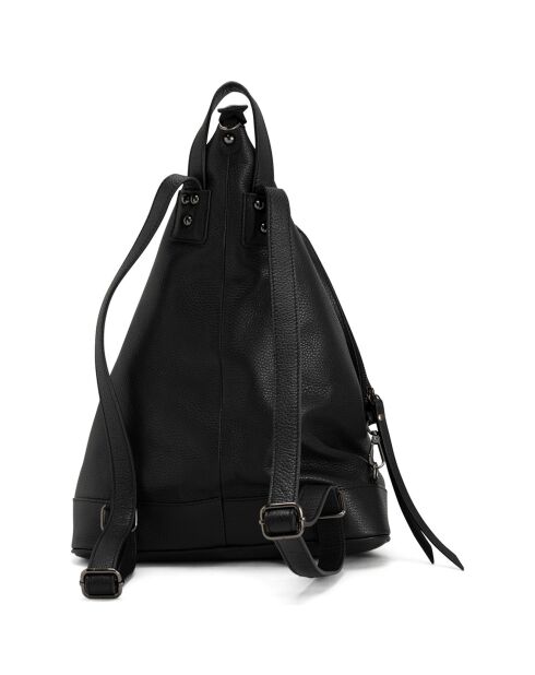 Zwarte leren rugzak Aureliana - 42x55x16 cm