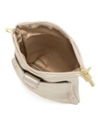 Erica gouden leren schoudertas - 14x21x1 cm