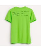 T-Shirt 100% Coton organique Kenny vert acide