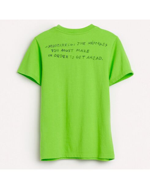 T-Shirt 100% Coton organique Kenny vert acide