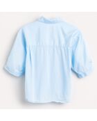 Chemise en Coton mélangé Ave bleu clair