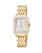 Reloj de cuarzo Bari Tortoise para mujer en acero y diamantes de 0,09 quilates