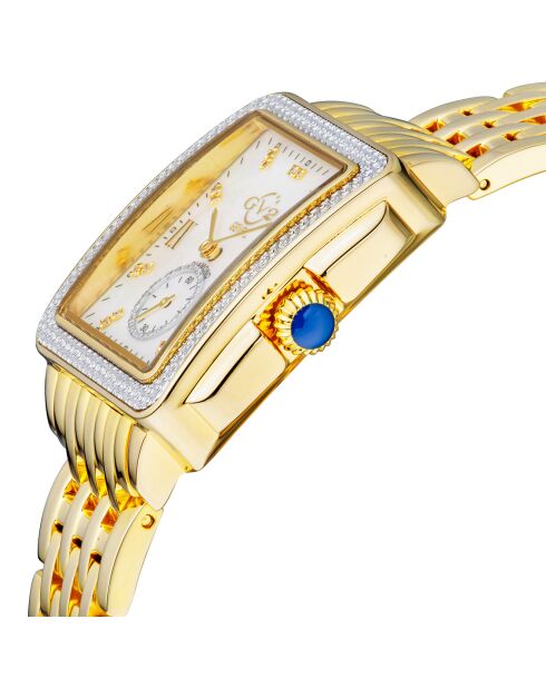 Orologio al quarzo da donna Bari Tortoise in acciaio e diamanti in oro 0,09 ct