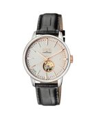 Montre Mulberry Homme Automatique en Cuir noire