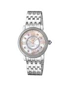 Montre Marsala Femme Quartz en Acier & Diamants 0.4 ct argentée