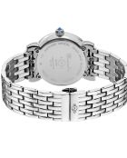 Montre Marsala Femme Quartz en Acier & Diamants 0.4 ct argentée