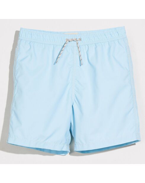 Short de bain en Matière recyclée Lazo bleu ciel