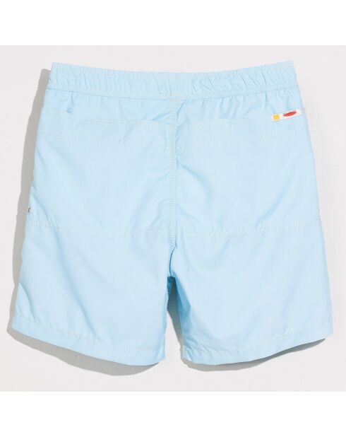 Short de bain en Matière recyclée Lazo bleu ciel