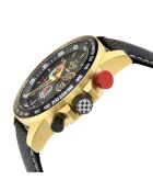 Montre Scuderia Homme Quartz en Cuir noire