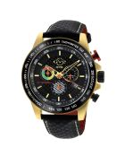 Montre Scuderia Homme Quartz en Cuir noire