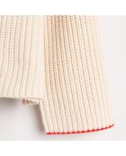 Pull en Maille de Coton mélangé Gelza beige clair