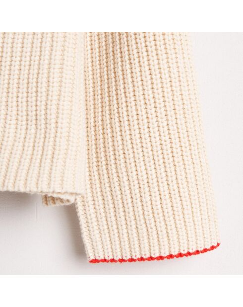Pull en Maille de Coton mélangé Gelza beige clair