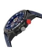 Montre Scuderia Homme Quartz en Cuir bleue