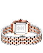 Montre Milan Femme Quartz en Acier & Diamants 0.456 ct argenté/rose doré