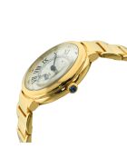 Montre Rome Femme Quartz en Acier & Diamants 0.684 ct dorée