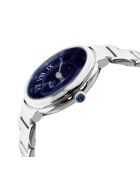 Montre Rome Femme Quartz en Acier & Diamants 0.684 ct argentée