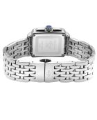 Montre Padova Gemstone Femme Quartz en Acier, Spinelles bleues & Diamant 0.0116 ct argentée