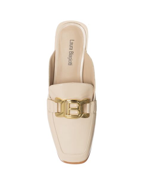 Mules Odso beige/doré