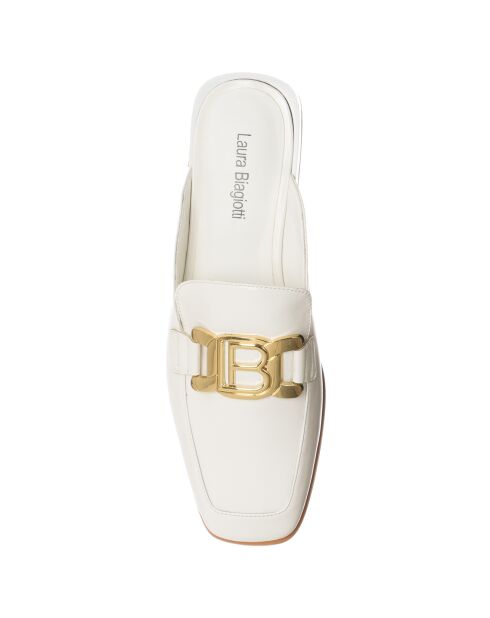 Mules Odso blanc/doré