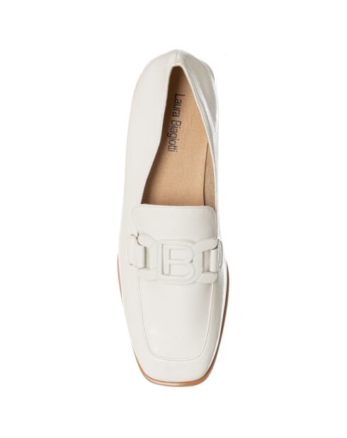 Mocassins Agno blancs