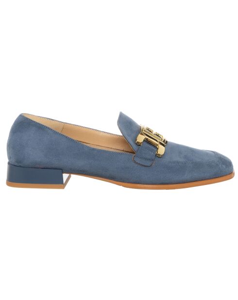 Mocassins Umli bleu/doré