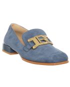 Mocassins Umli bleu/doré