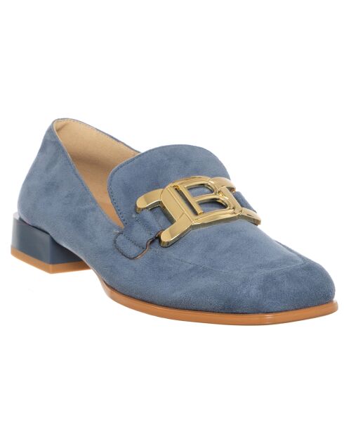 Mocassins Umli bleu/doré