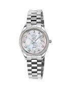 Reloj Torino de cuarzo para mujer en acero y diamantes de plata de 0,132 quilates