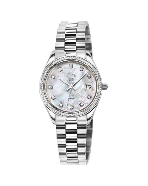 Orologio al quarzo da donna Torino in acciaio e diamanti in argento 0,132 ct
