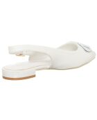 Slingbacks Osso blanches