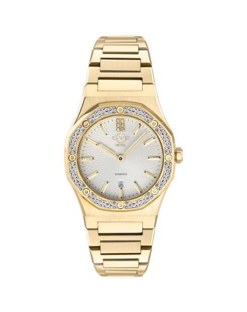 Orologio al quarzo da donna Palmanova in acciaio e diamanti in oro 0,03 ct