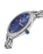 Montre Verona Femme Quartz en Acier & Diamants 0.4 ct argentée