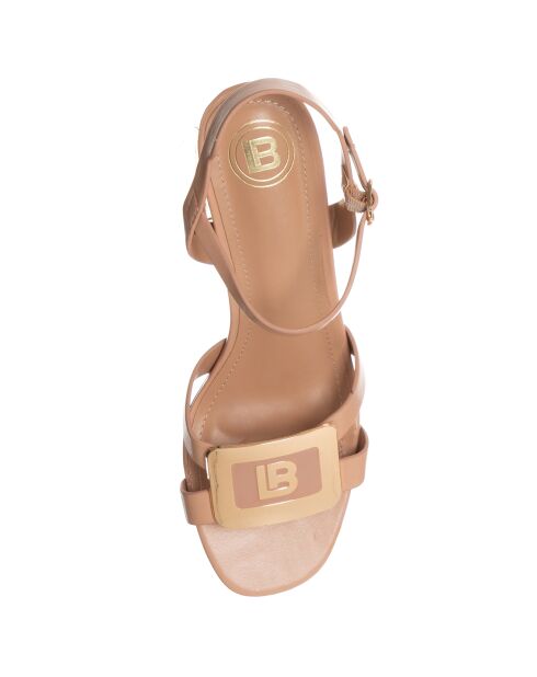 Sandales Afi beiges - Talon 6 cm