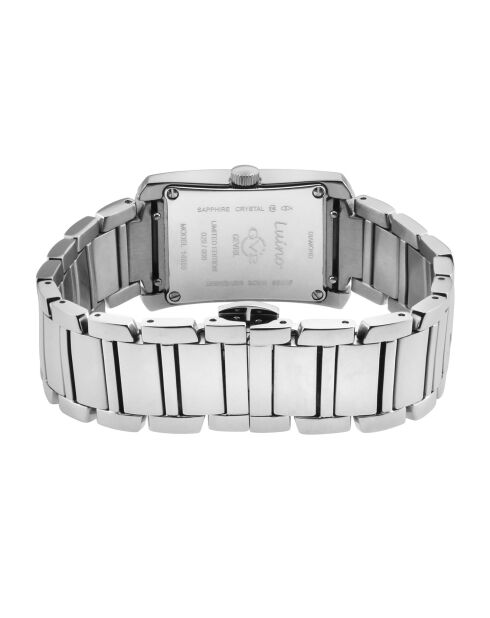 Montre Luino Femme Quartz en Acier & Diamants 1.2 ct argentée
