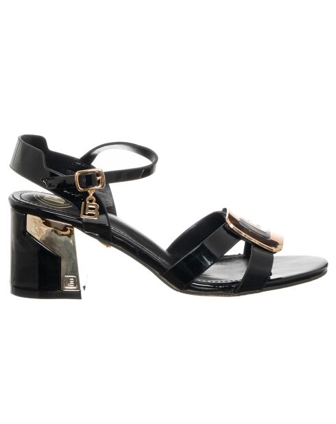 Sandales Mona noires - Talon 6 cm