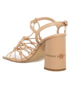 Sandales Sigma beiges - Talon 8.5 cm
