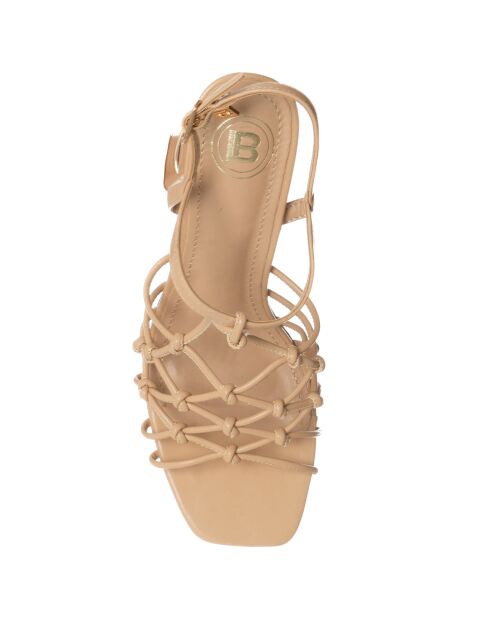 Sandales Sigma beiges - Talon 8.5 cm