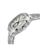 Potente automatisch zilverstalen herenhorloge